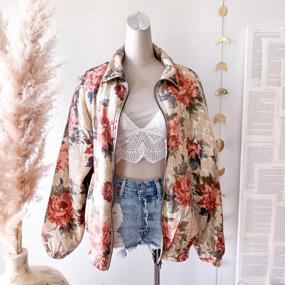 Floral Bomber Jacket - image 6